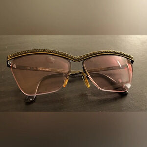 Vintage Trussardi TPL 118/N Snake Print Frame Sunglasses - Made in Italy